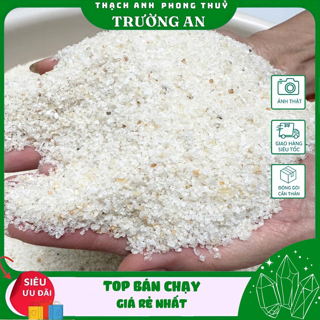 Quartz Sand - ถุง 1กก. - ขนาด(0.05-0.8มม.)