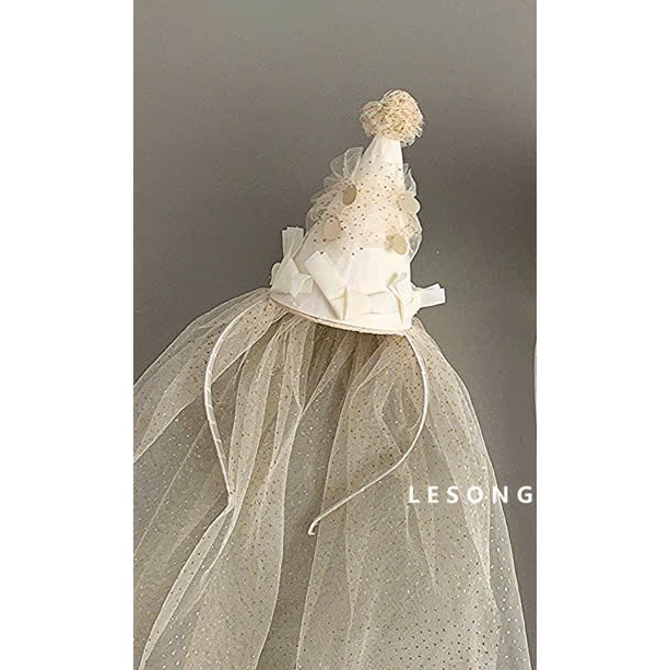 Baby Shower Birthday Chiffon Top Hat, Princess Top Hat for Baby Girls ฮันนาห์เบบี้