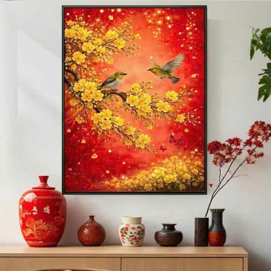 ภาพวาดปักครอสติช Mai Vang (ปักปิด) MN0425 - Size:(60x90)cm
