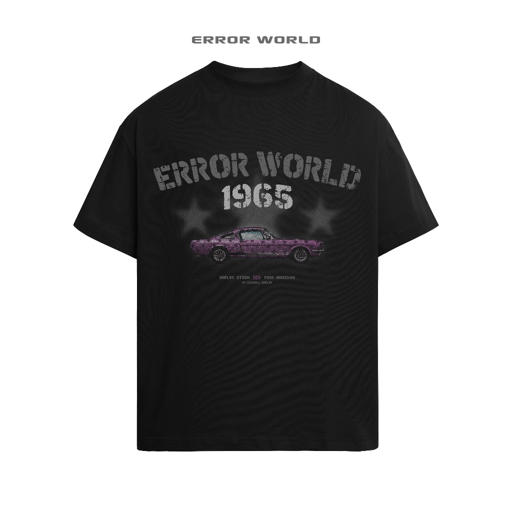 เสื้อยืด ERROR WORLD - SHELBY MUSTANG/ สีดํา