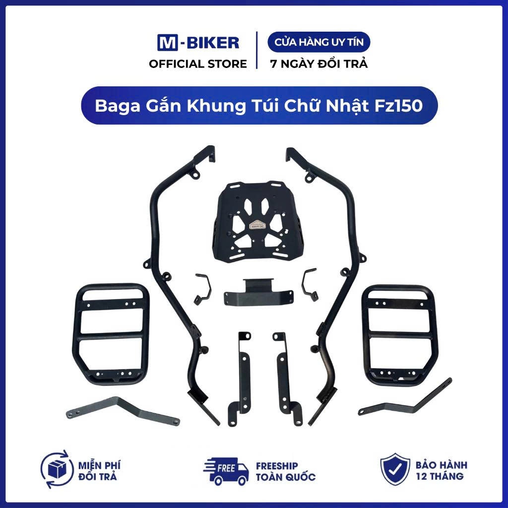 Baga Fz150 ติดตั้งบนโครงห้อยกระเป๋า M-Biker, พอร์ต fz150 ติดตั้งบนโครงแขวนถังน้ํามัน M-Biker