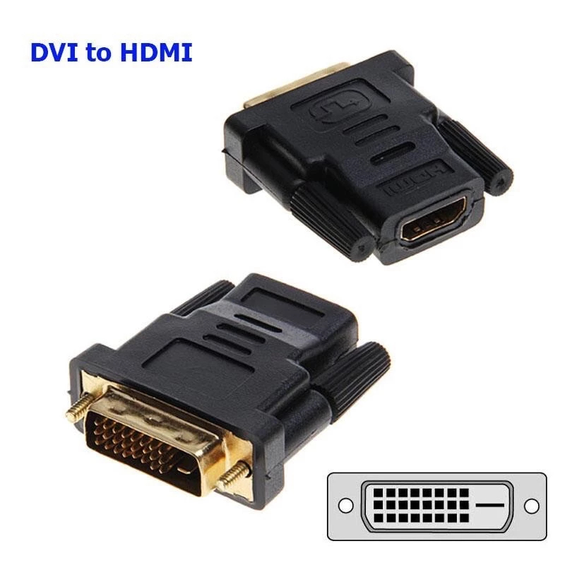 DVI เป็น HDMI ขนาดกะทัดรัดและสะดวก DVI(4+1) เป็นตัวแปลง HDMI