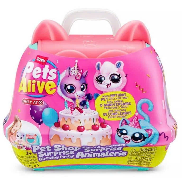 ZURU Pets Alive Pet Shop Surprise Birthday Party Surprise Egg Toy – กล่องเปิดสุดสนุก