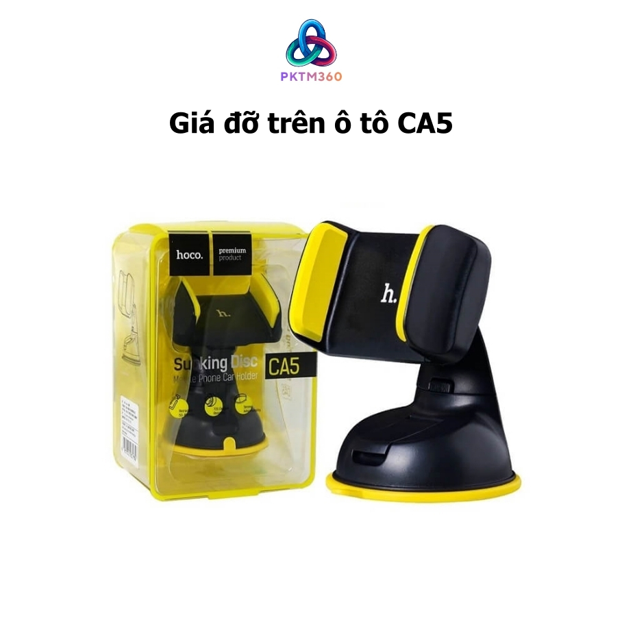 HOCO CA5 CAR PHONE HOLDER สําหรับกระจกและแดชบอร์ด - PKTM360