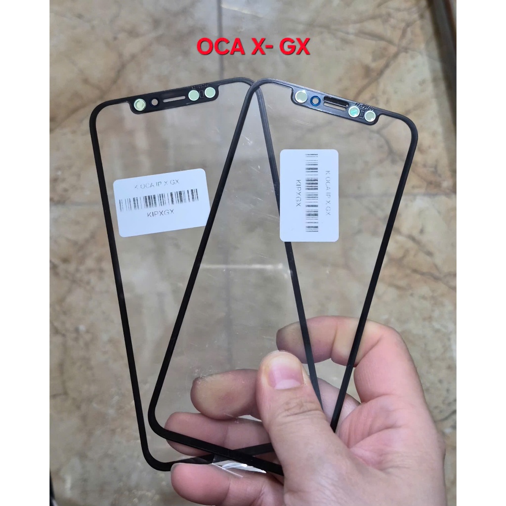 OCA X GX, XSM GX, 11 PRO GX, 11 PRM GX, 12 PRM GX แก้วกึ่งสําเร็จรูป