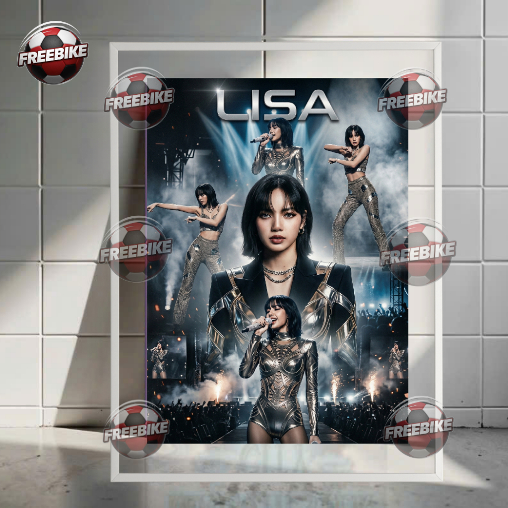 โปสเตอร์ LISA พร้อมกระดาษแก้วคริสตัลคุณภาพสูง รุ่น 1