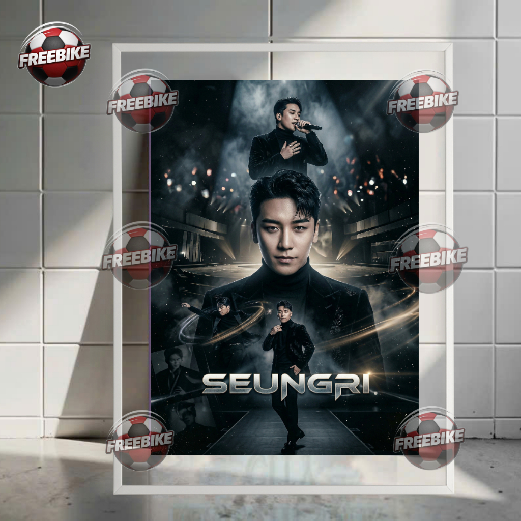 โปสเตอร์ SEUNGRI ขนาดใหญ่ กรอบแก้วคริสตัลคุณภาพสูง รุ่น 1