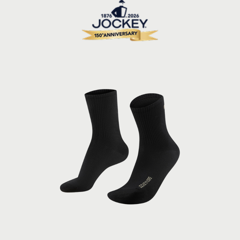 Feeling good Jockey Noire ถุงเท้าผ้าฝ้ายกลาง - J4136