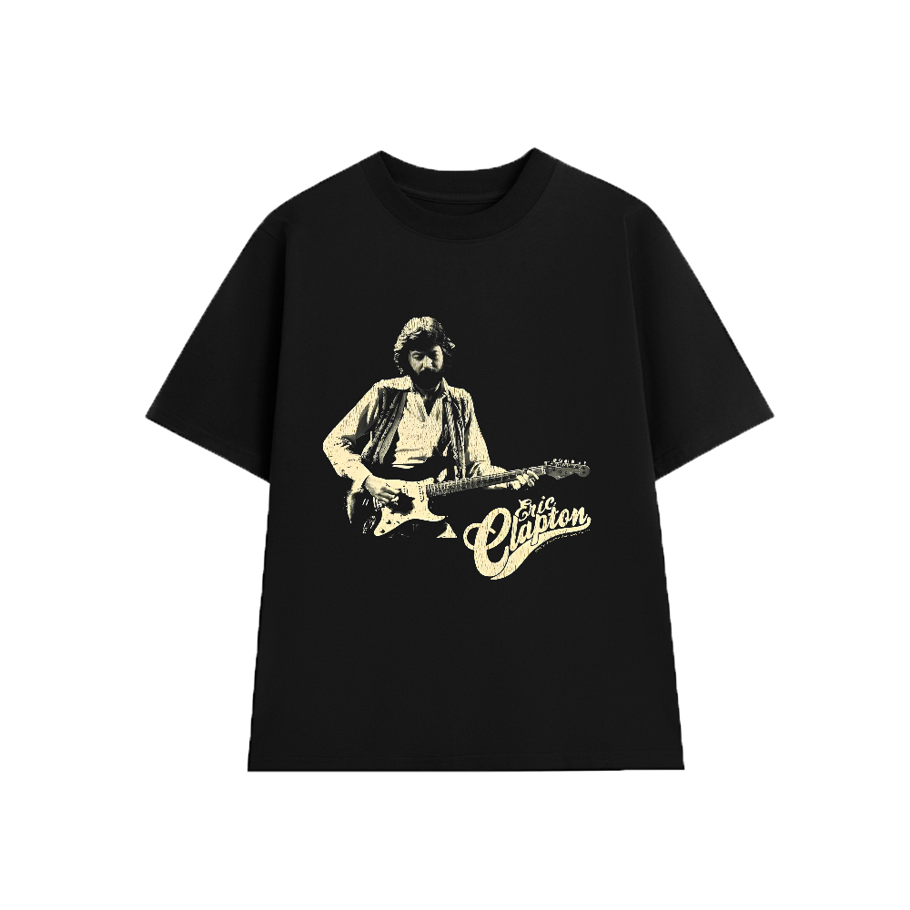 เสื้อยืด Eric Clapton EC003 ผ้านุ่มลายหลวม Unisex