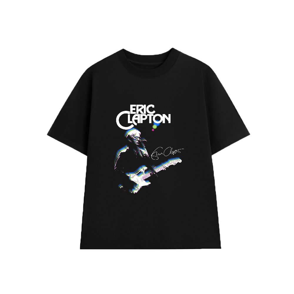 เสื้อยืด Eric Clapton EC004 ผ้านุ่มลายหลวม Unisex