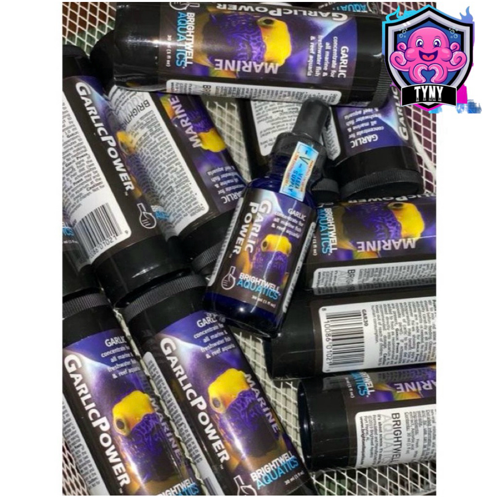 GARLIC POWER Brightwell Aquatics Fresh GARLIC Oil | เครื่องปรุงรสที่อิสระสําหรับปลาทะเลปลาทะเล BRIGH