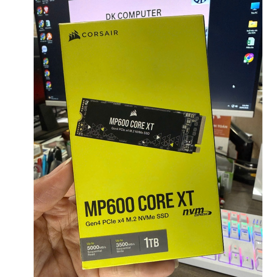SSD Corsair MP600 CORE XT 1TB M.2 PCIe Gen4 x4 NVMe CSSD-F1000GBMP600CXT พร้อมซีล BHH 10.2030