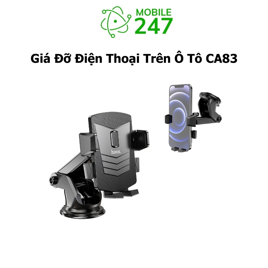 Hoco CA83 ที่วางโทรศัพท์ในรถยนต์พร้อมที่ยึด Taplo, กระจก Super Sturdy Mobile247
