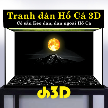 สติ๊กเกอร์ 3D Ho Ha สวยๆ สติ๊กเกอร์ตู้ปลา สติ๊กเกอร์ตู้ปลา 3D - Glue_MT-SM 09
