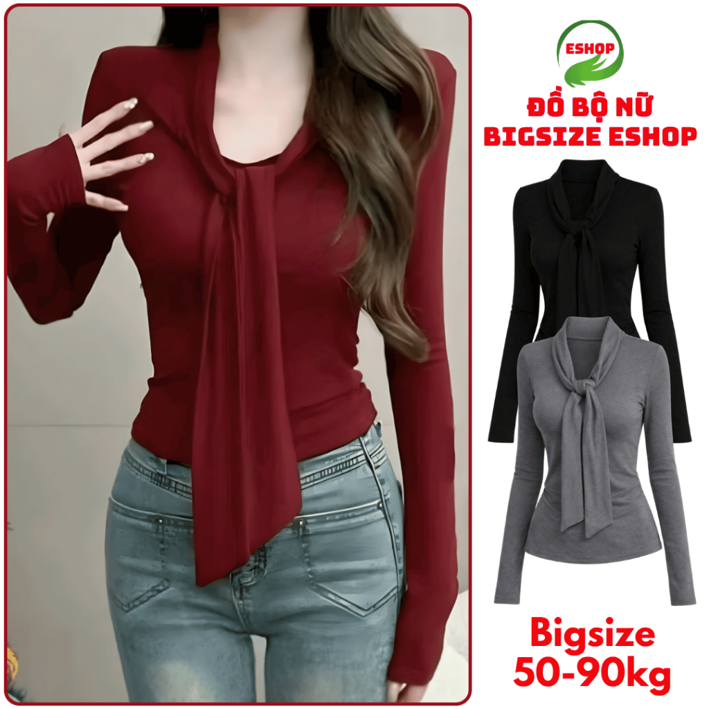 เสื้อยืดผู้หญิงพร้อมเข็มขัดยืดหยุ่นยางออกแบบ ESHOP เสื้อแขนยาวขนาดใหญ่ Bodycon Flattering MS555