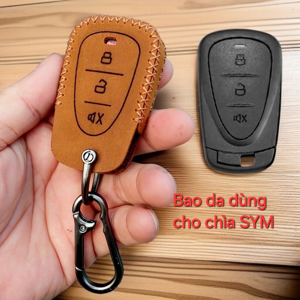 เคสกุญแจรถหนังแท้แฮนด์เมดสําหรับ SYM, SYM TPBW 125, PRITI 125, NAGA 150, TUSCANY 150