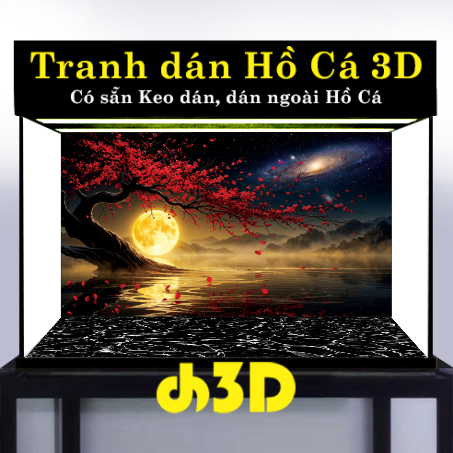 สติ๊กเกอร์ 3D Ho Ha สวยๆ สติ๊กเกอร์ตู้ปลา สติ๊กเกอร์ตู้ปลา 3D - Glue_MT-SM 07