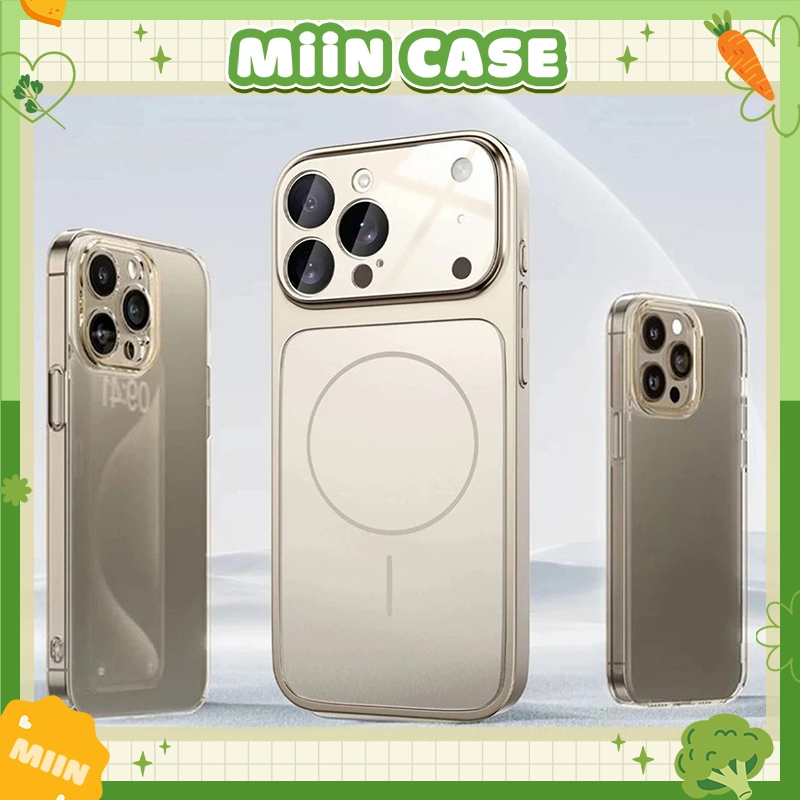เคส Iphone แม่เหล็กสําหรับกล้องซุปเปอร์พร้อมกระจกยกสําหรับ iP 17 Premium สําหรับ iP 11/12/13/14/15/1