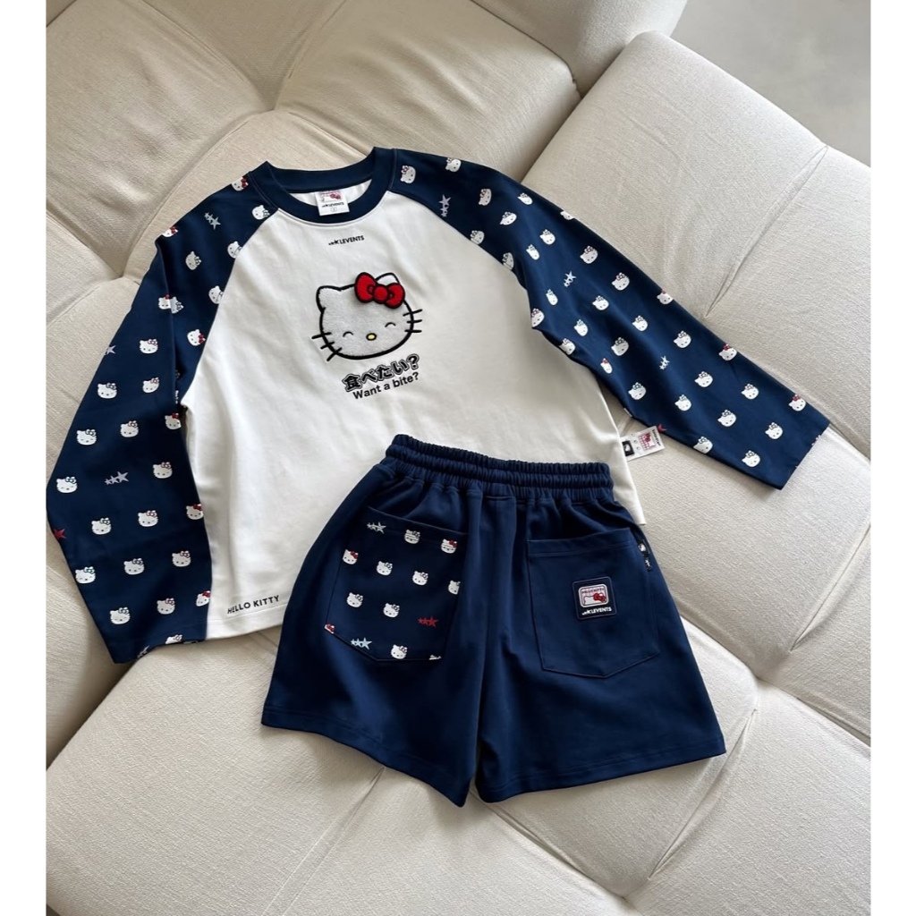 กางเกง Levents x HelloKitty | NAVY NAVY