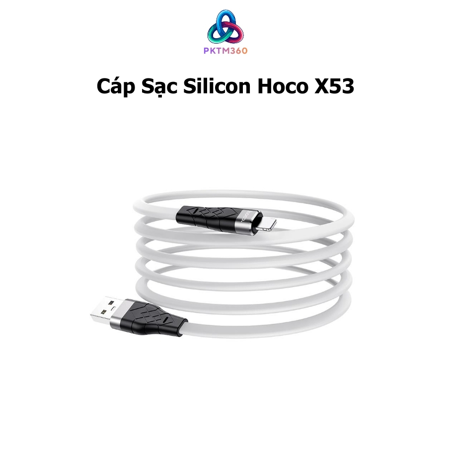Hoco X53 สายชาร์จโทรศัพท์ซิลิโคนมีตัวเลือก 3 ขา Micro - Type C - LN - PKTM404