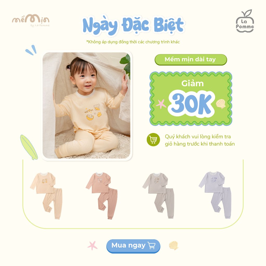 ชุดแขนยาว Fun universe La Pomme - เส้นด้าย Petit Soyeu Cool - Boys/girls 6M - 3Y