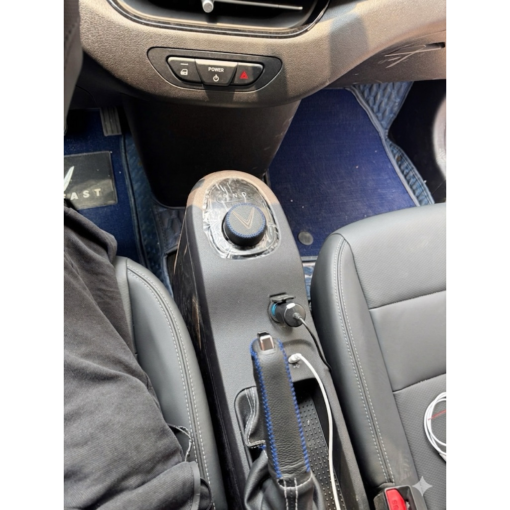 ฝาครอบหนัง NUMBER KNOB & VINFAST VF5, VF e34, HERIO GREEN, LIMO GREEN, MPV7 หนังวัวแท้