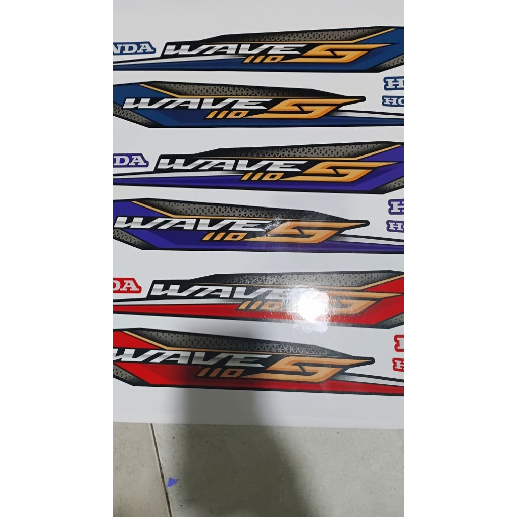 Wave 110 NCX candy แสตมป์ 3 ชั้น