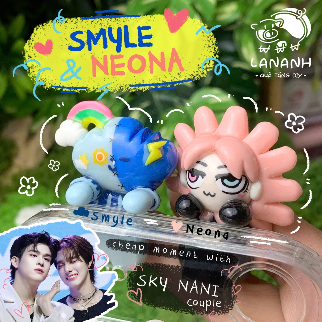 [ คีมตัดสําหรับโทรศัพท์] SMYLE & NEONA-โมเดลโทรศัพท์ดินเผาแฮนด์เมดน่ารัก