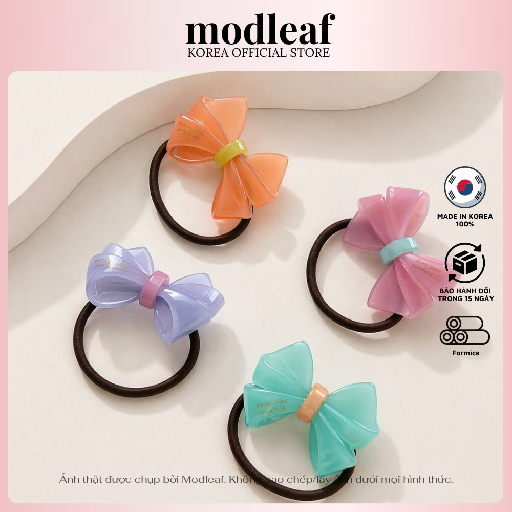 Modleaf Candy Bow Tie เกาหลีโปร่งใส Candy Bow hair Tie