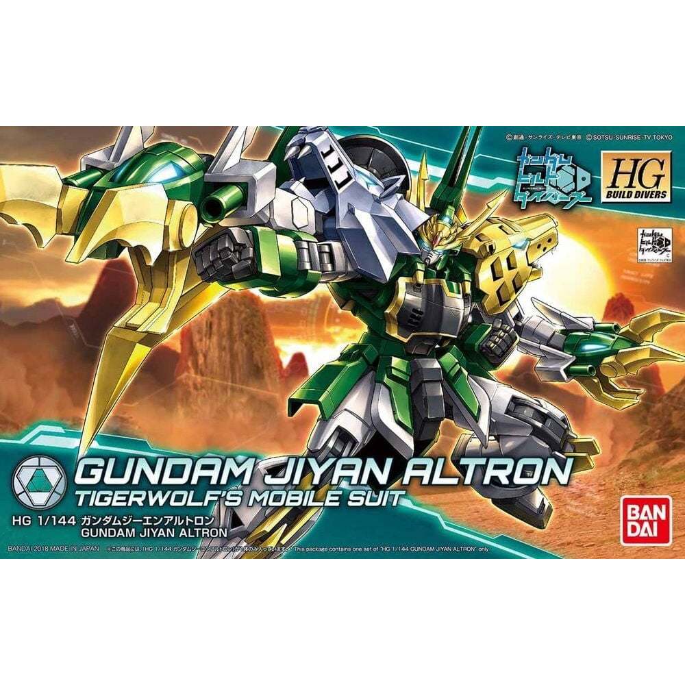 ของแท้ Bandai HG 1/144 GUNDAM JIYAN ALTRON Gundam Assembly Model