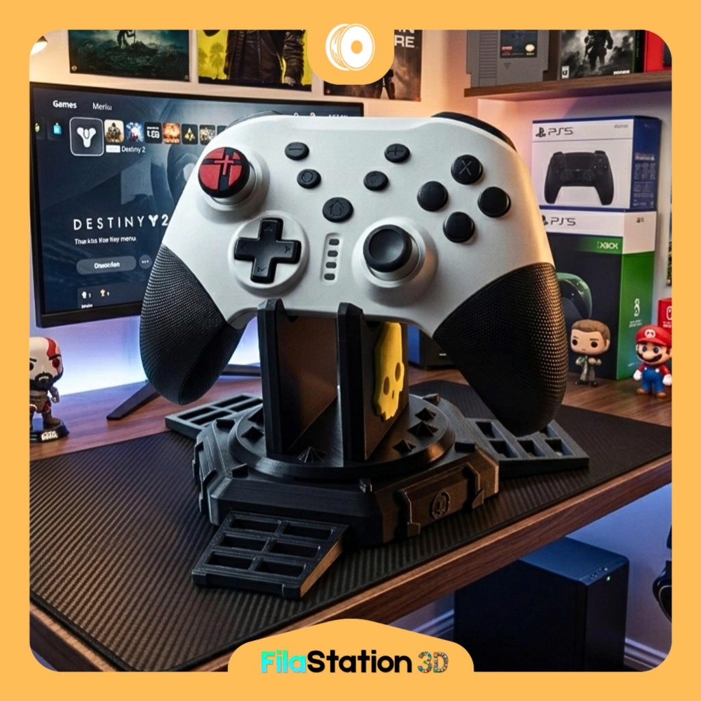 Helldivers 2 Hellpod Handle Holder - Decor Gaming Tactical Base รุ่น (PS4/PS5/Xbox/Switch Pro)