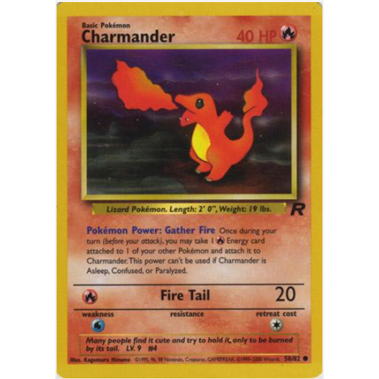 [การ์ดโปเกมอน TCG] Charmander - 50/82 - ทั่วไปไม่จํากัด