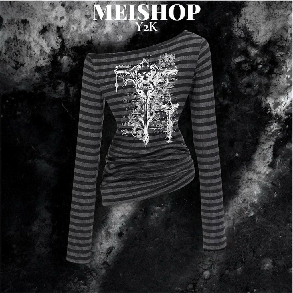 Y2K LONG SLEEVE OFF SHOULDER DRESS WITH TIGHT WAIST - MEISHOP Y2K