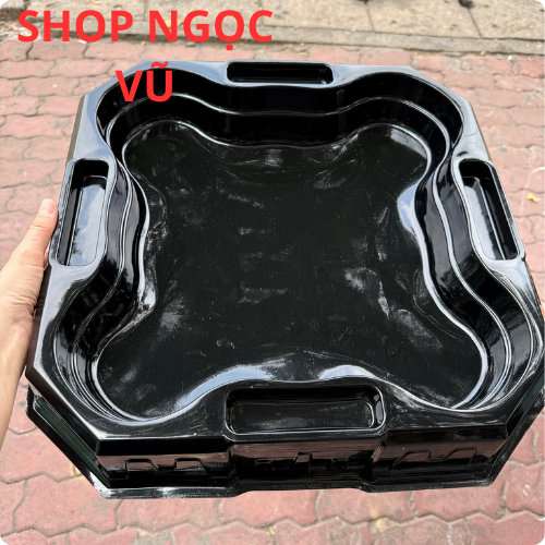 กระดานหมุน - ของเล่นสปินเนอร์ Black Square D= 47cm, Square Blue D=45cm (ไม่รวมสปินเนอร์)
