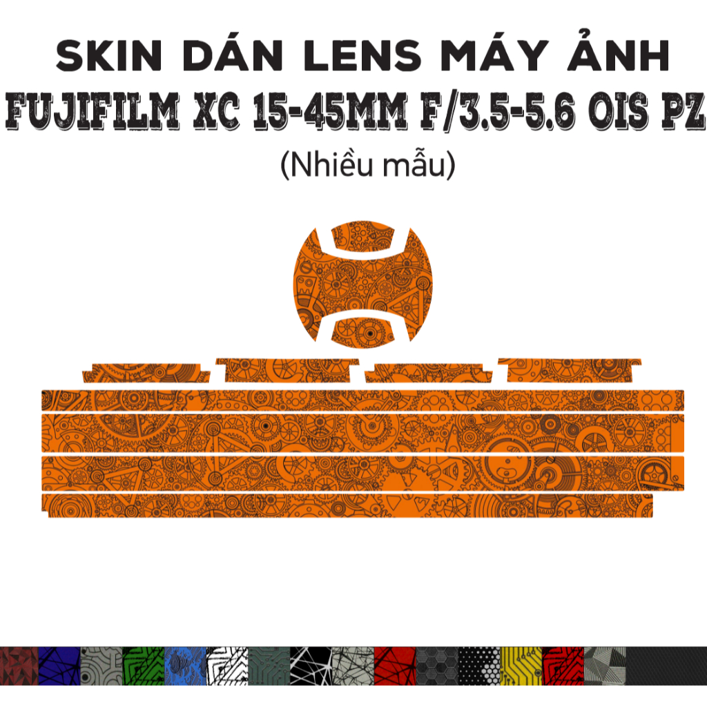 Fujifilm XC 15-45mm f3.5-5.6 OIS PZ Lens Skin (หลายรุ่น) | Decal Film 3M สติ๊กเกอร์กันรอยเลนส์กล้อง 