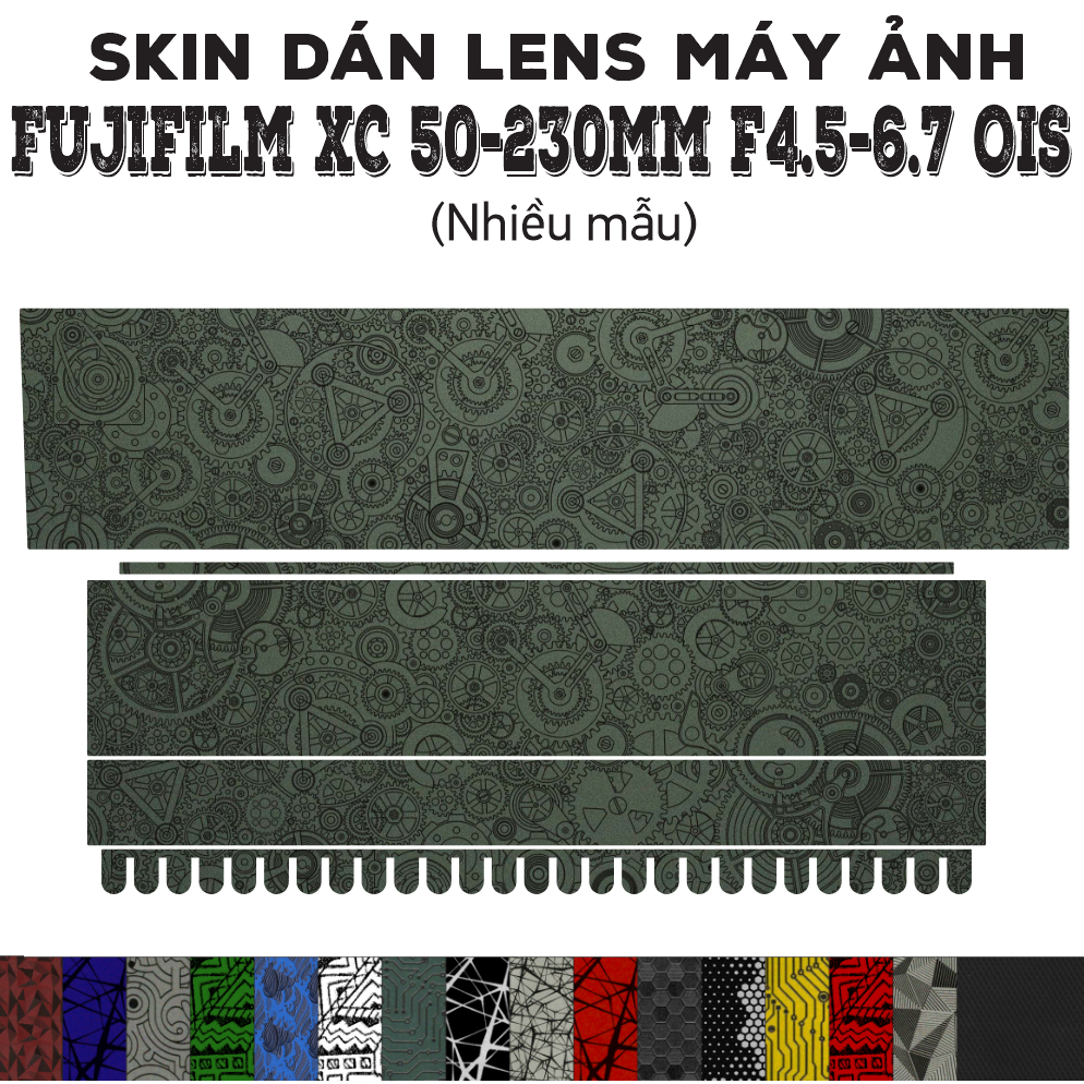 Fujifilm XC 50-230mm f4.5-6.7 OIS Lens Skin (หลายรุ่น) | Decal Film 3M สติ๊กเกอร์กันรอยเลนส์กล้อง 50