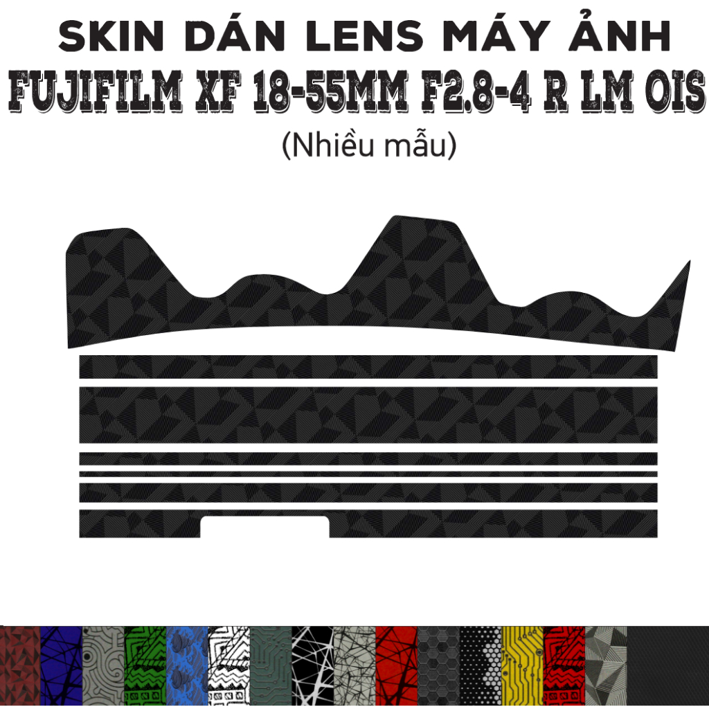 Fujifilm XF 18-55mm f2.8-4 R LM OIS Lens Skin (หลายรุ่น) | Decal Film สติ๊กเกอร์กันรอยเลนส์กล้อง 3M 