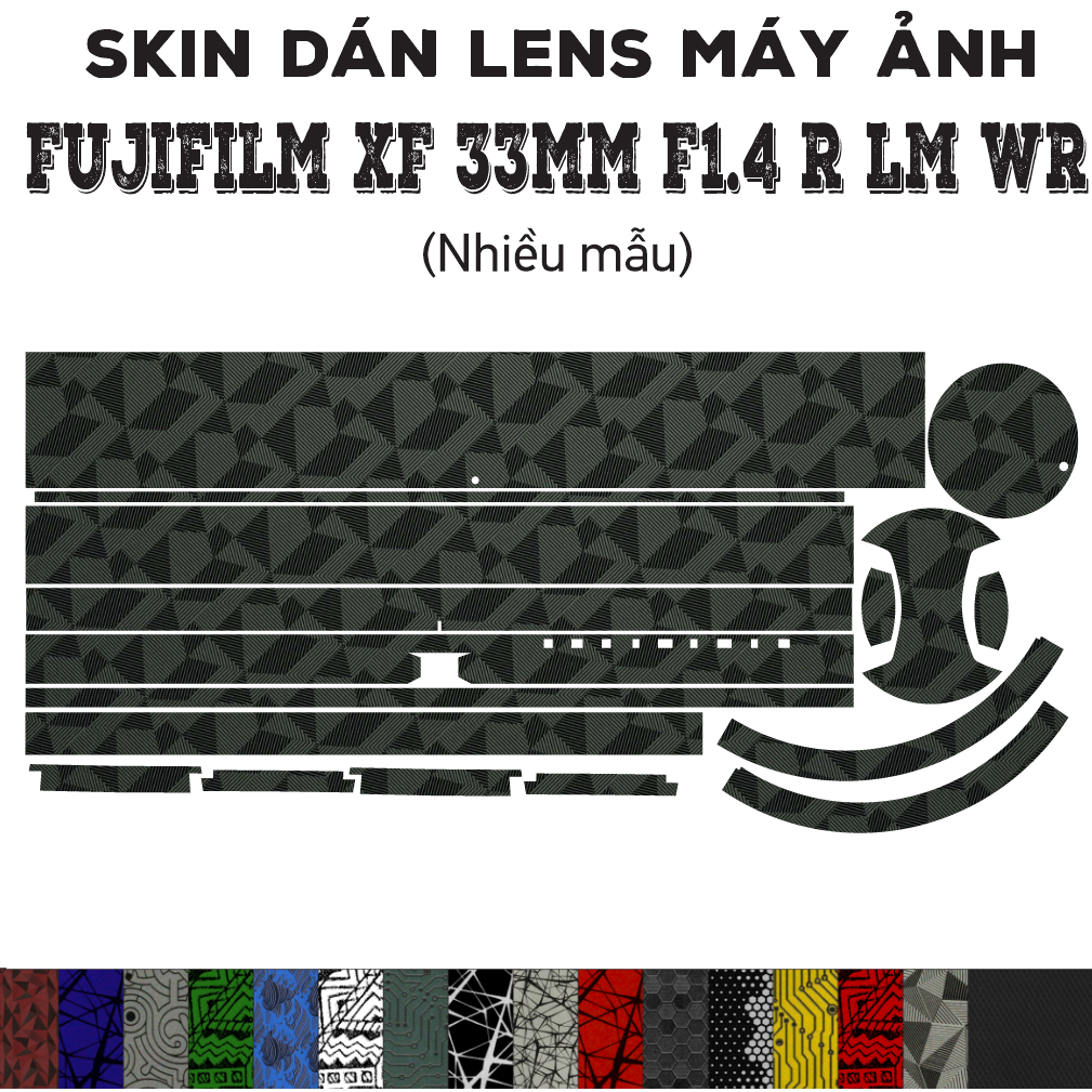 Fujifilm XF 33mm f1.4 R LM WR Lens Skin (หลายรุ่น) | Decal Film 3M 33mm สติ๊กเกอร์กันรอยเลนส์กล้อง