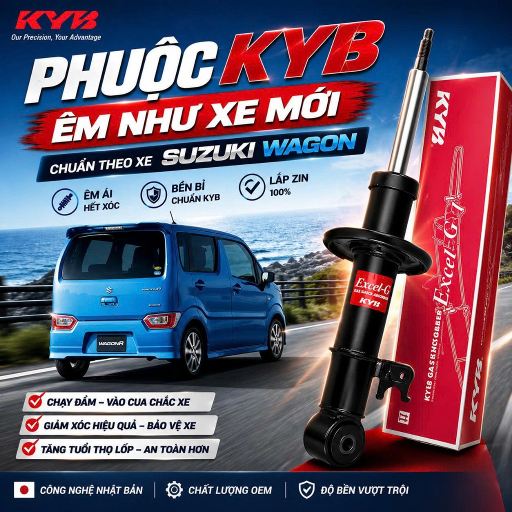 ตะเกียบหลัง KYB สําหรับ Suzuki Wagon R+ 2001 Wagon