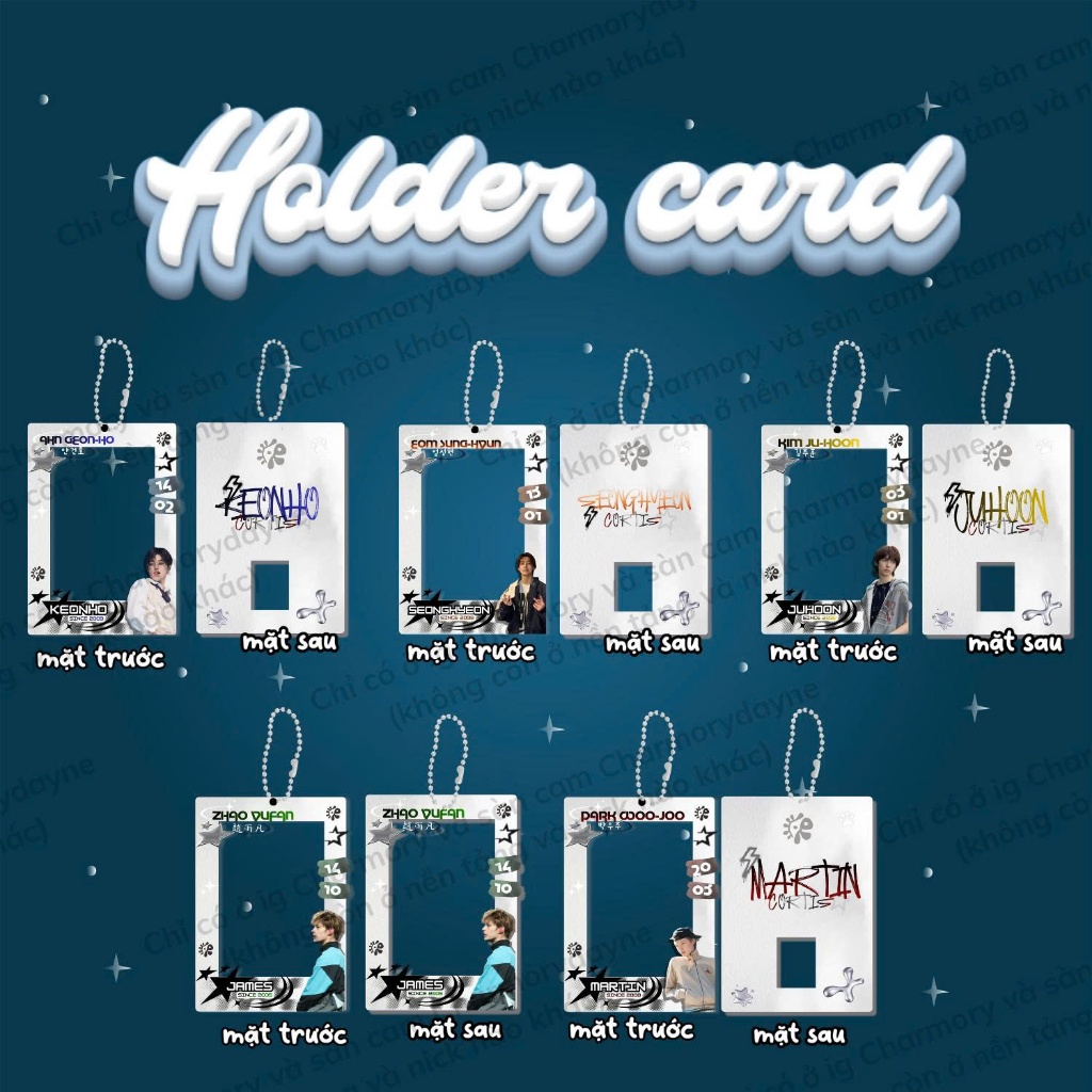 ที่ใส่บัตร/ พวงกุญแจรูปการ์ดสองด้าน CORTIS