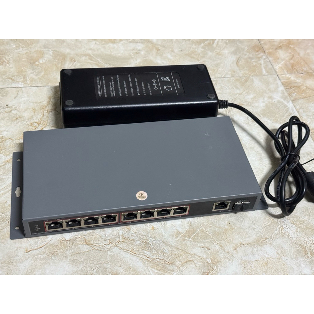 (สต็อกเก่า) POE Switch NEXT-POE6008F 8 พอร์ต Gigabit POE Switch /UTP/POE+/802.3at/POE