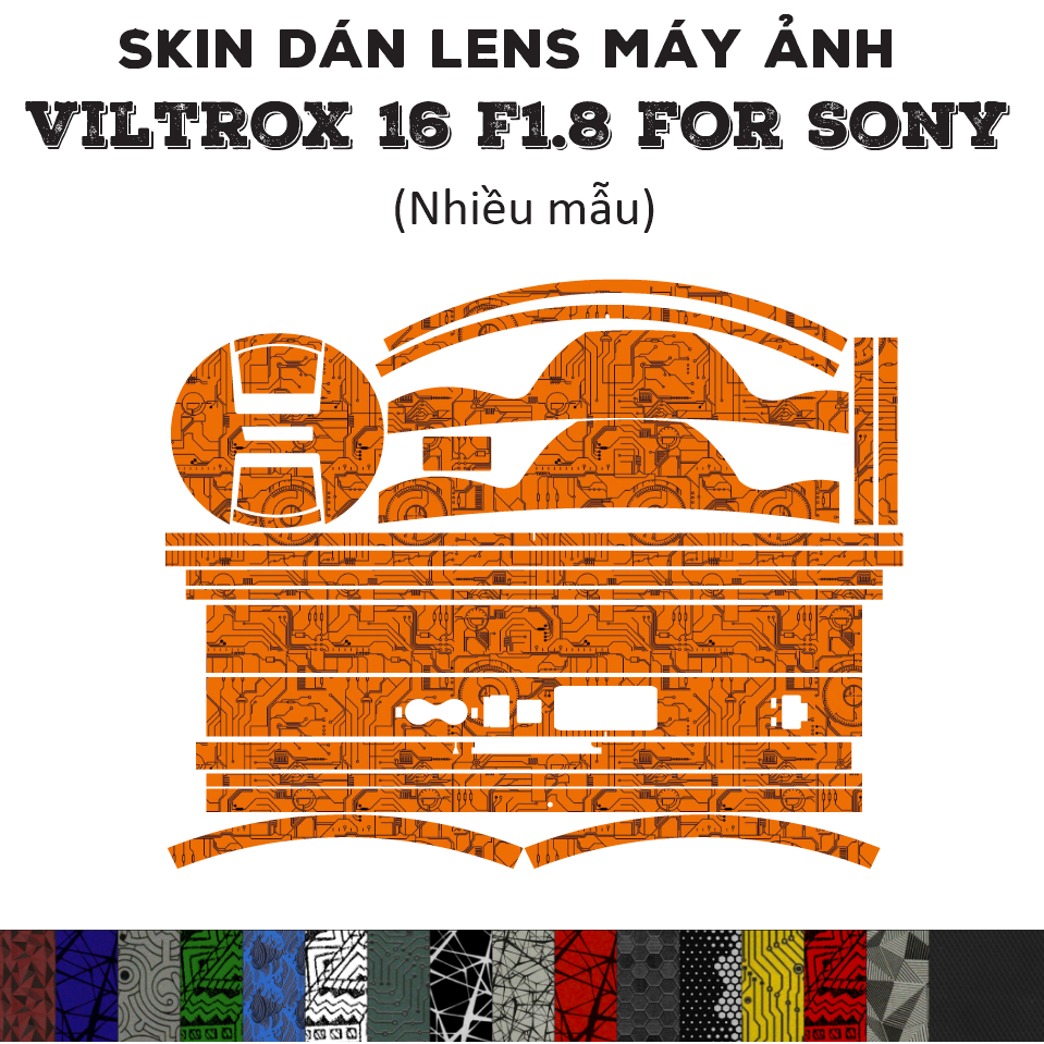 Viltrox 16 f1.8 Lens Skin สําหรับ Sony (หลายรุ่น) | Decal Film 3M 16mm สติ๊กเกอร์กันรอยเลนส์กล้อง