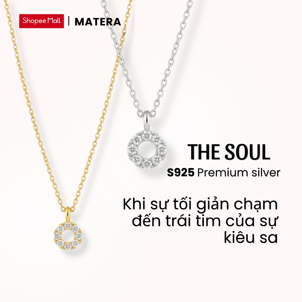 [New Arrival] The Soul MATERA S925 สร้อยคอเงินดีไซน์หินสไตล์มินิมอลที่ละเอียดอ่อน MDC83
