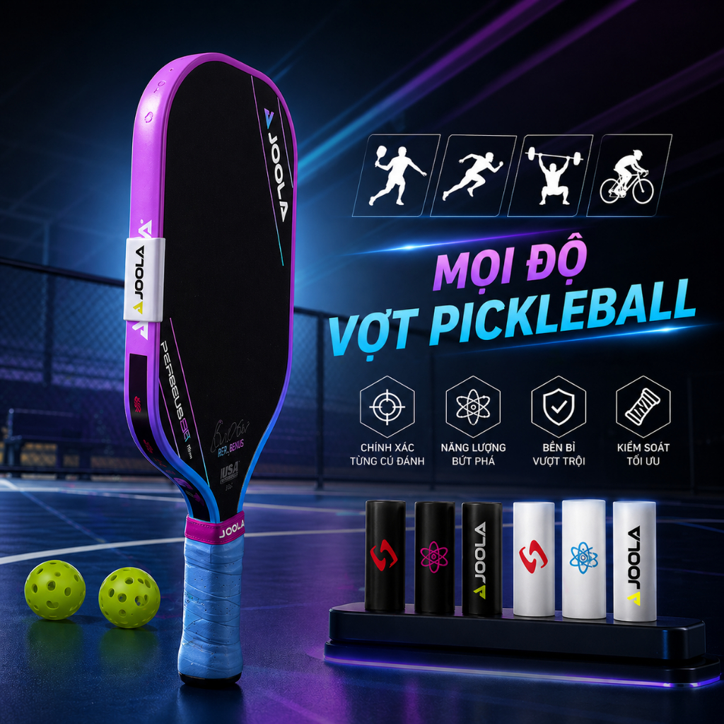 Combo 2 ไม้ Pickleball Joola Selkirk Proton Gearbox เพิ่มความหวาน