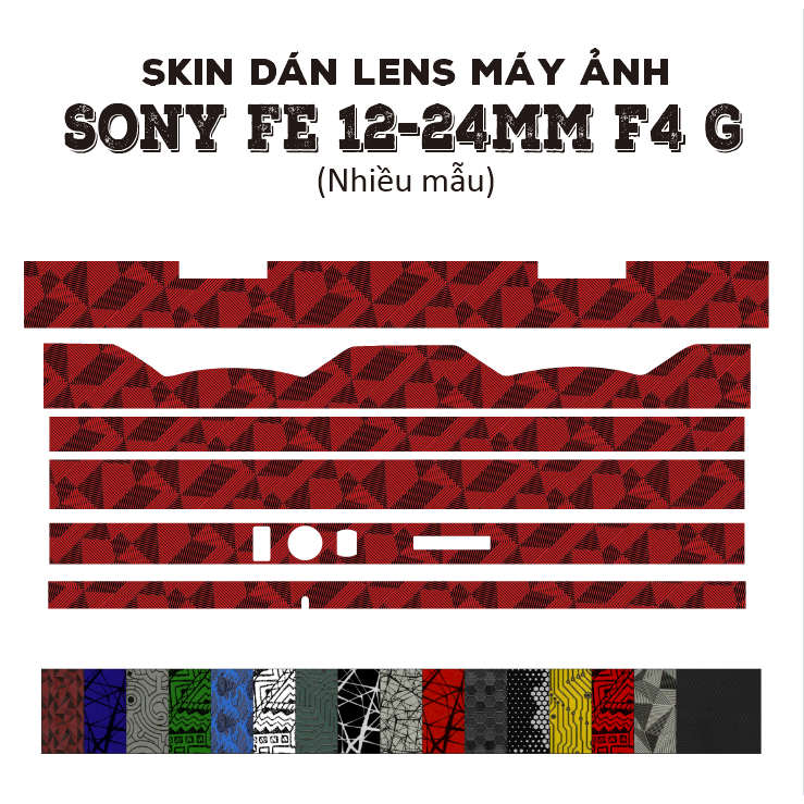 ผิวเลนส์ Sony FE 12-24mm f4 G (หลายรุ่น) | Decal Film สติ๊กเกอร์กันรอยเลนส์กล้อง 3M 12-24 mm
