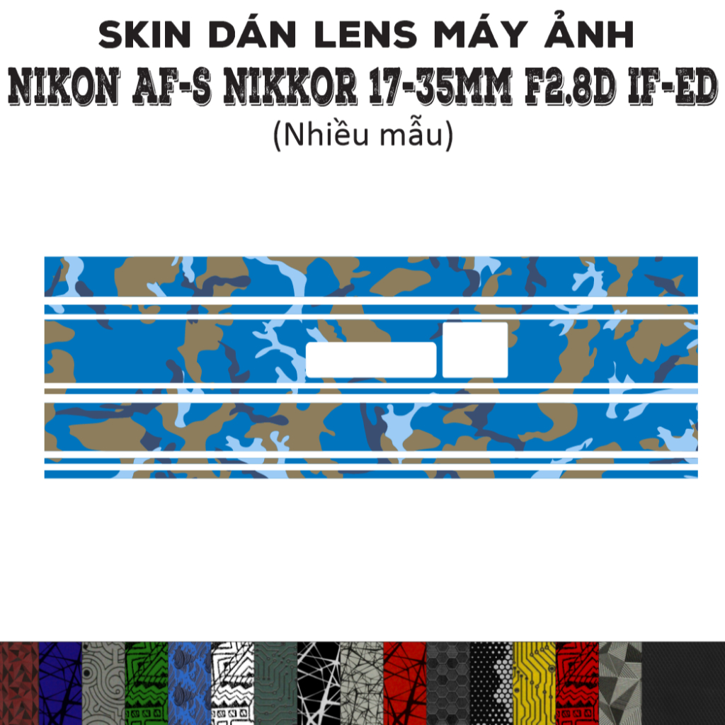 Nikon AF-S 17-35mm f2.8D IF-ED Lens Skin (หลายรุ่น) | สติ๊กเกอร์ป้องกัน Decal Film 3M สําหรับเลนส์กล