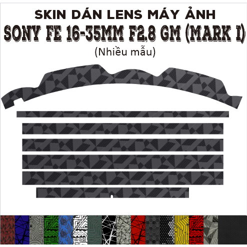 Sony FE 16-35mm f2.8 GM Lens Skin (มาร์ค 1) (หลายรุ่น) | Decal Film 3M สติ๊กเกอร์กันรอยเลนส์กล้อง 16