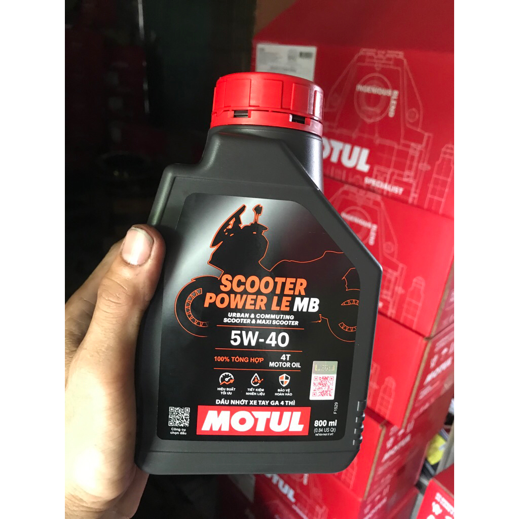 MOTUL SCOOTER POWER LE 800 ML 5W 40 12 ขวด