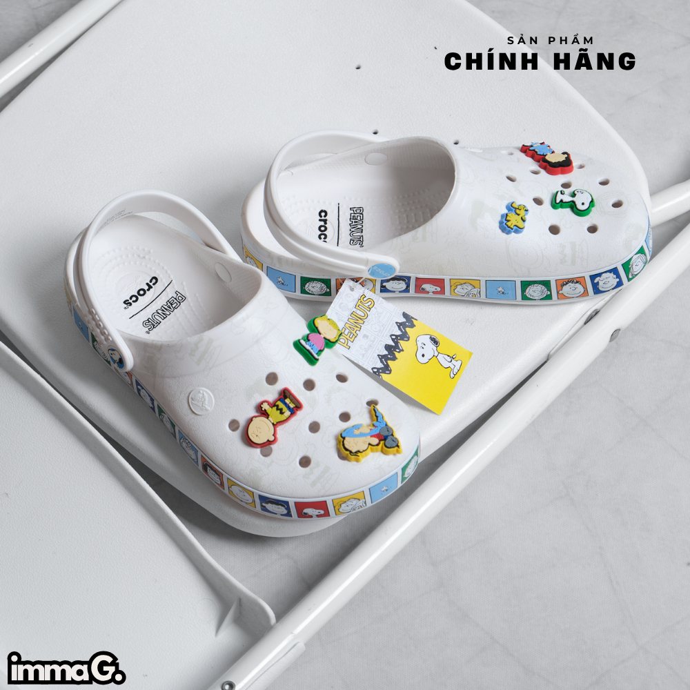 ของแท้ Crocs Peanuts Crocband รองเท้าแตะสําหรับผู้ชายและผู้หญิงสําหรับฝนระบายอากาศได้ดีและสะดวกสบาย | IMMA.G CrocBand | ไอเอ็มม่า.จี