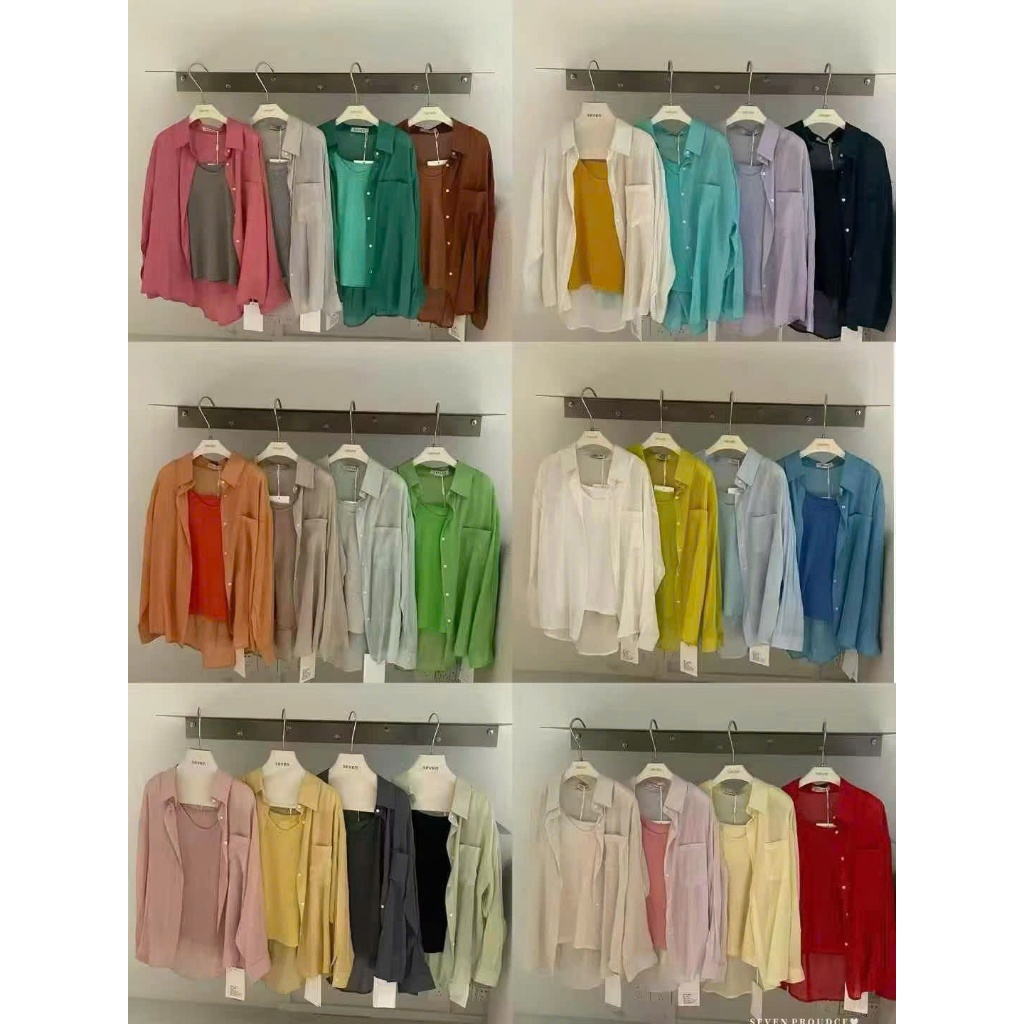 Seven 8818+8819 เสื้อ Laneko Set 7 สี